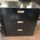 Thumbnail: Black Three drawer file cabinet for sale