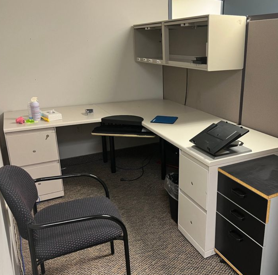 White Corner Office Desk John's Office Furnit