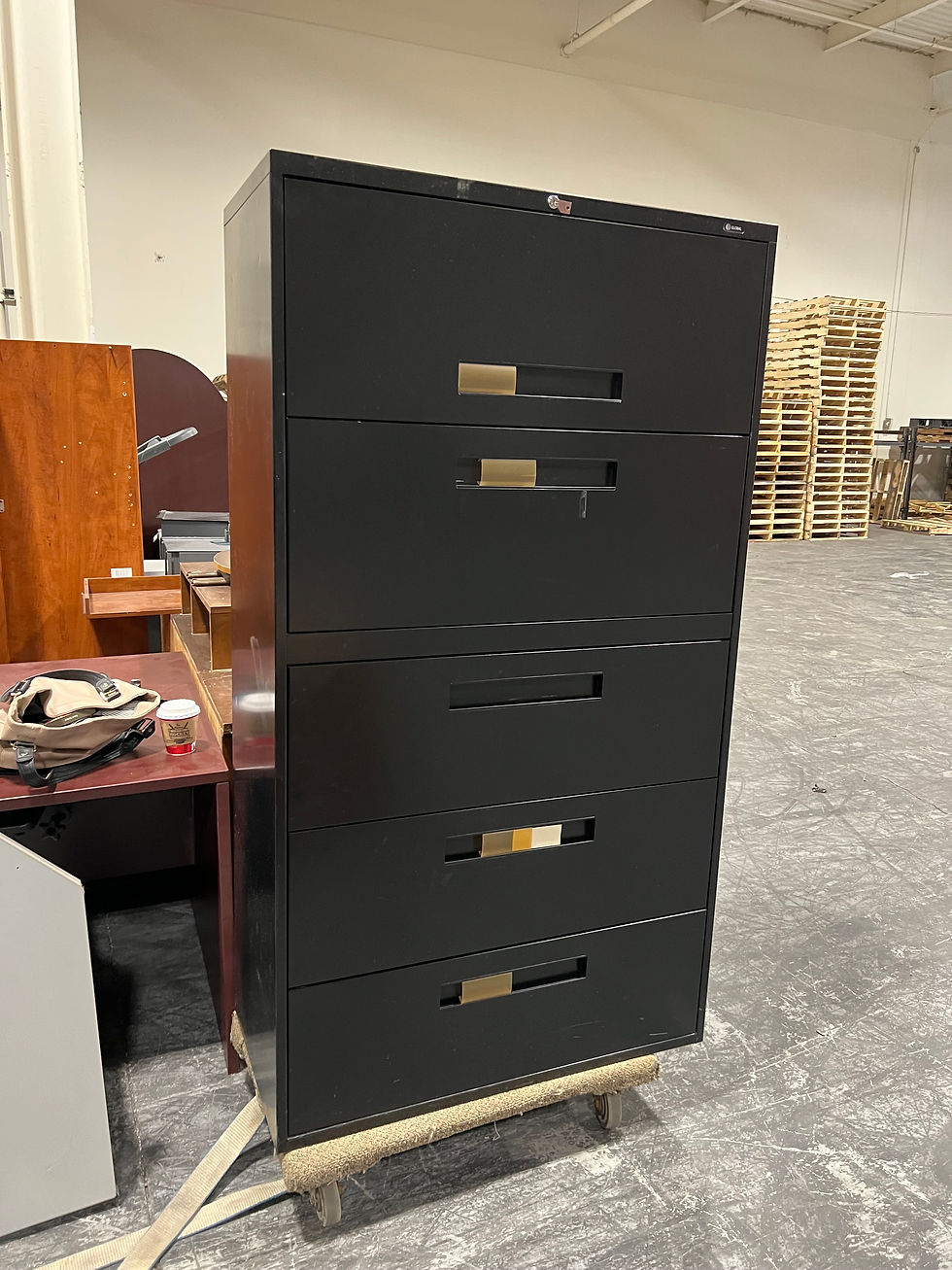 Thumbnail: Legal Size 5 Drawer File Cabinet