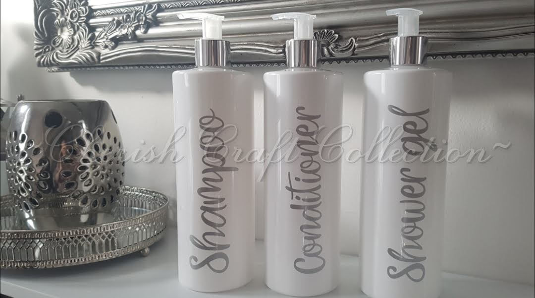 Single White Glossy Pump bottle