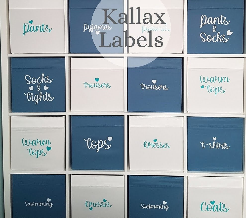 Large Ikea Kallax StorageBox Labels