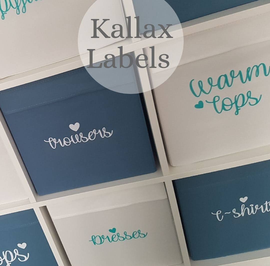 Large Ikea Kallax StorageBox Label Bundle