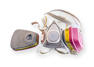 Painters make with one filter detached and sitting next to the mask.