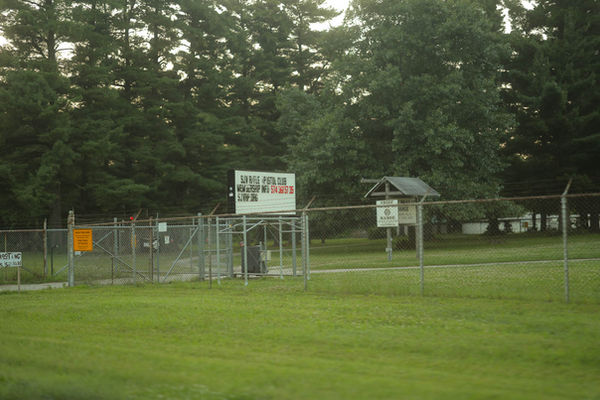 Community park and baseball field in Bristol, Indiana