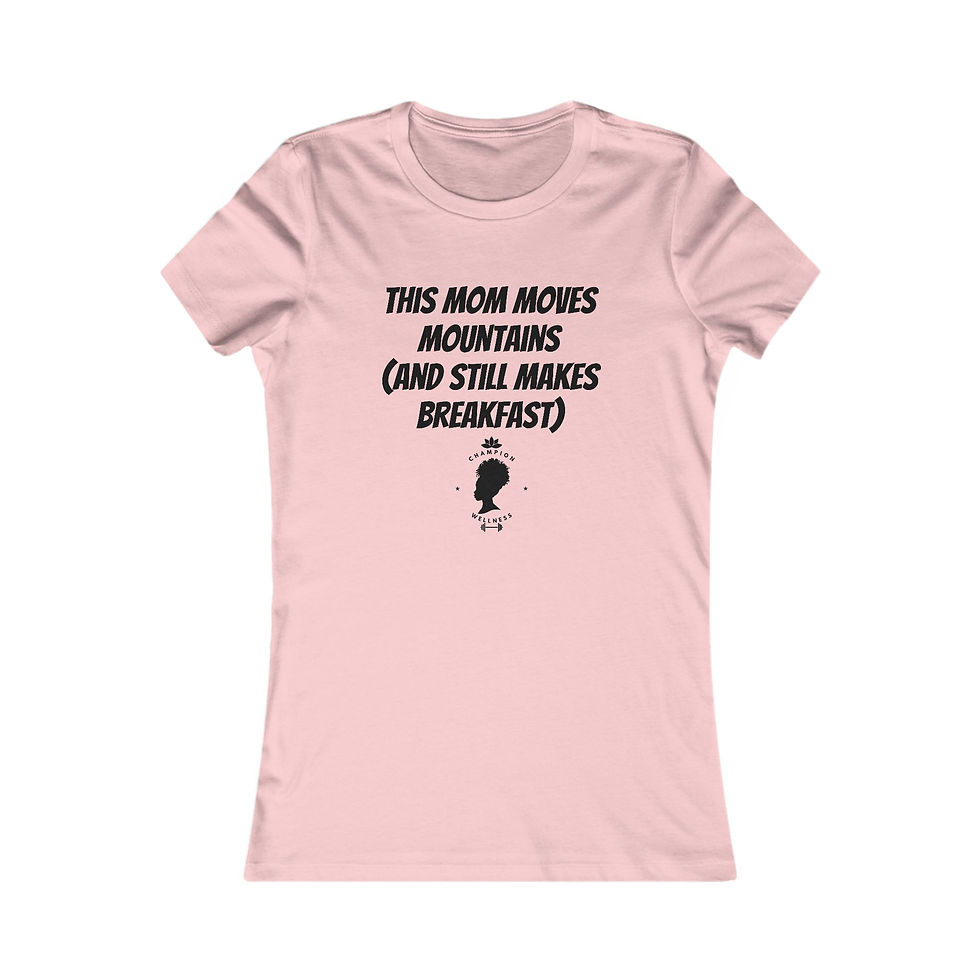 Thumbnail: Empowering Mom Tee - 'This Mom Moves Mountains'