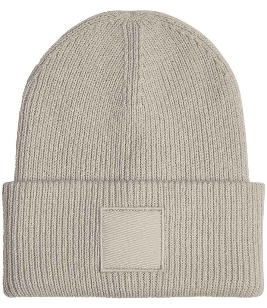 Thumbnail: Beechfield Deep Cuff Tonal Patch Beanie