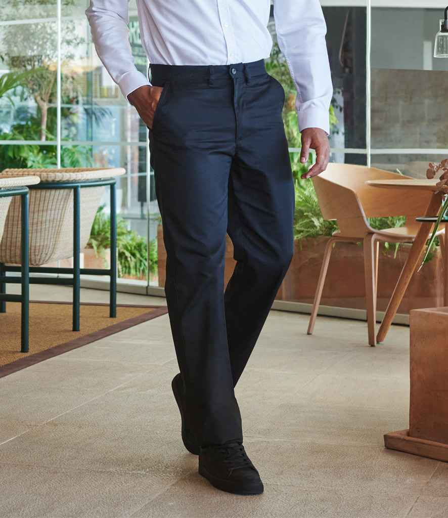 Henbury 65/35 Flat Fronted Chino Trousers