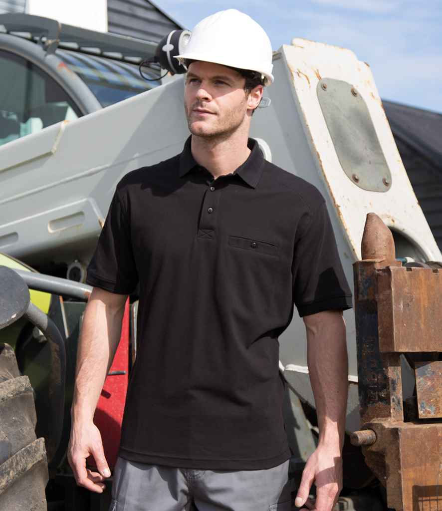 Result Work-Guard Apex Pocket Piqué Polo Shirt