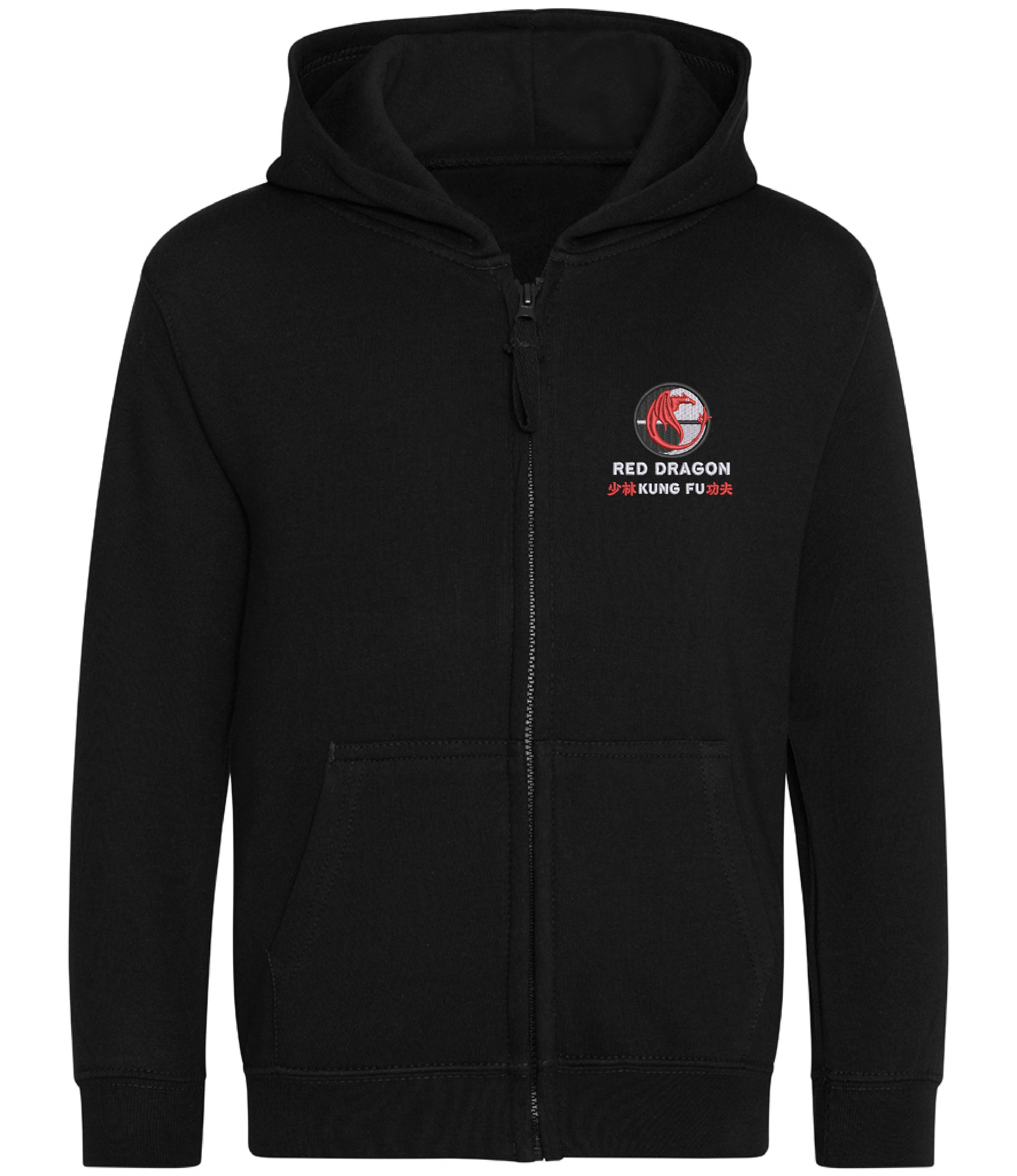 Red Dragon Kung Fu Zip Hoodie