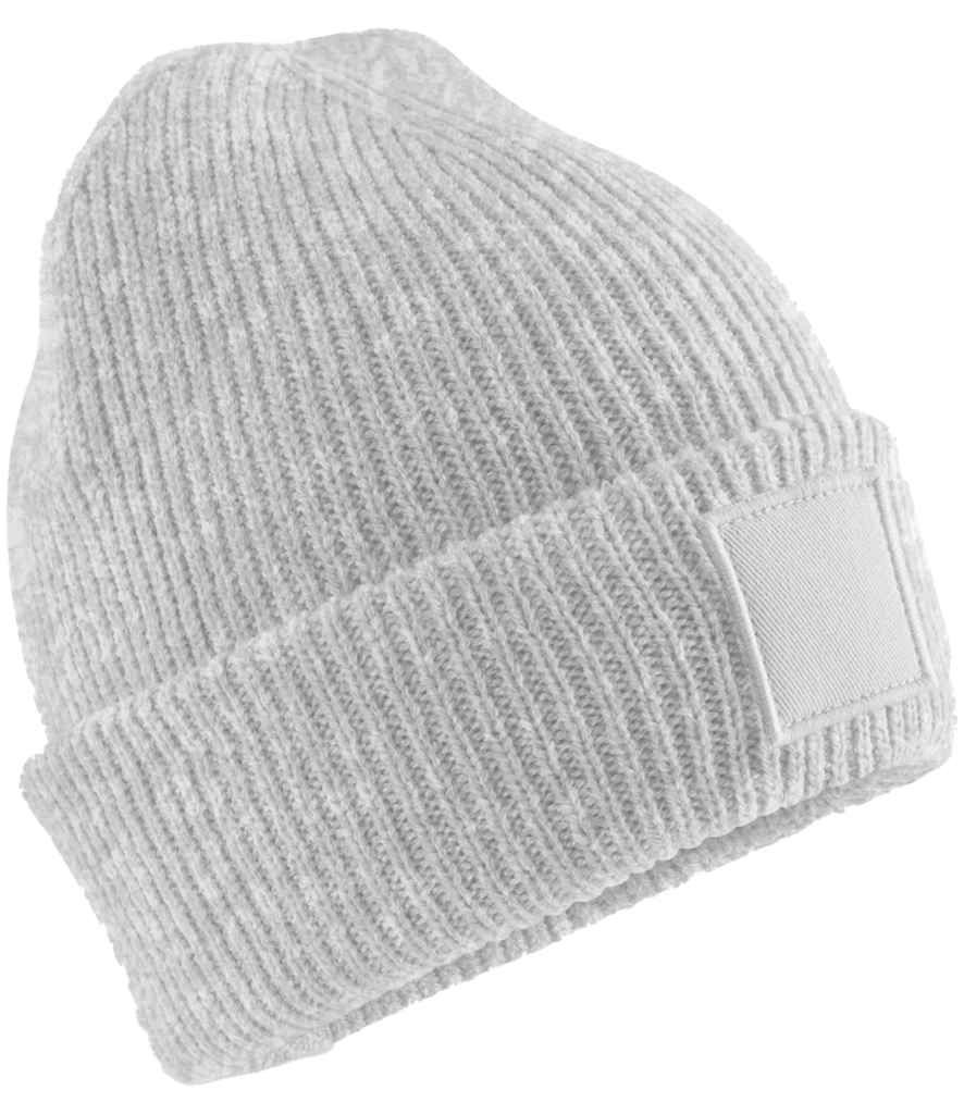 Thumbnail: Beechfield Kids Deep Cuffed Tonal Patch Beanie