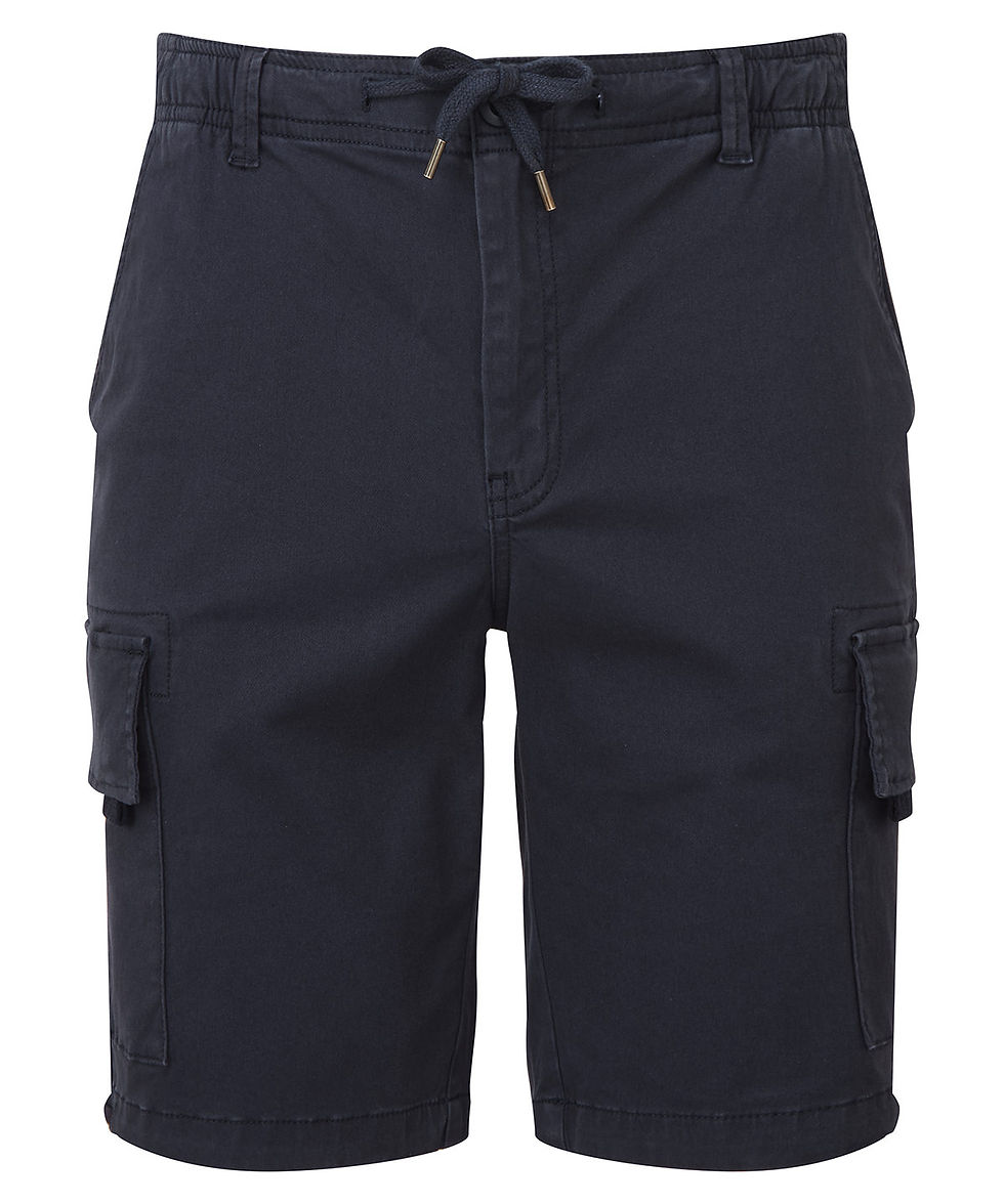 Thumbnail: Mens drawstring cargo utility shorts