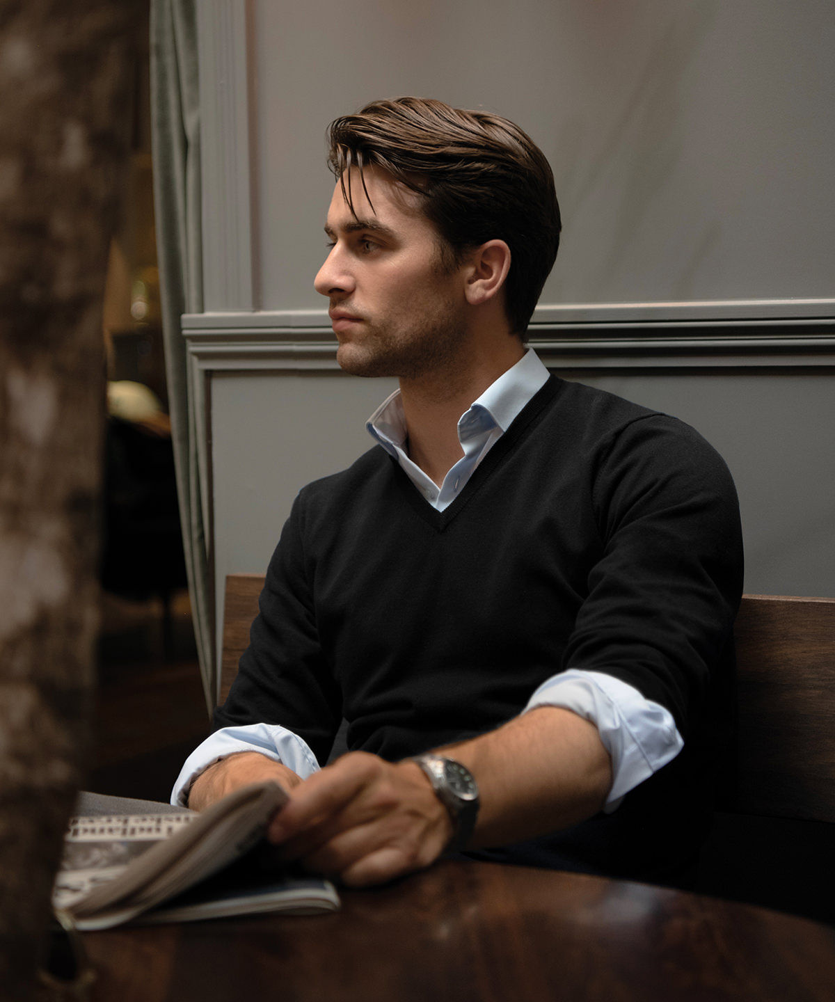 Brighton elegant v-neck knit