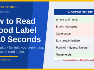 How to Decode Food Labels: A Quick Guide for Everyday Shoppers