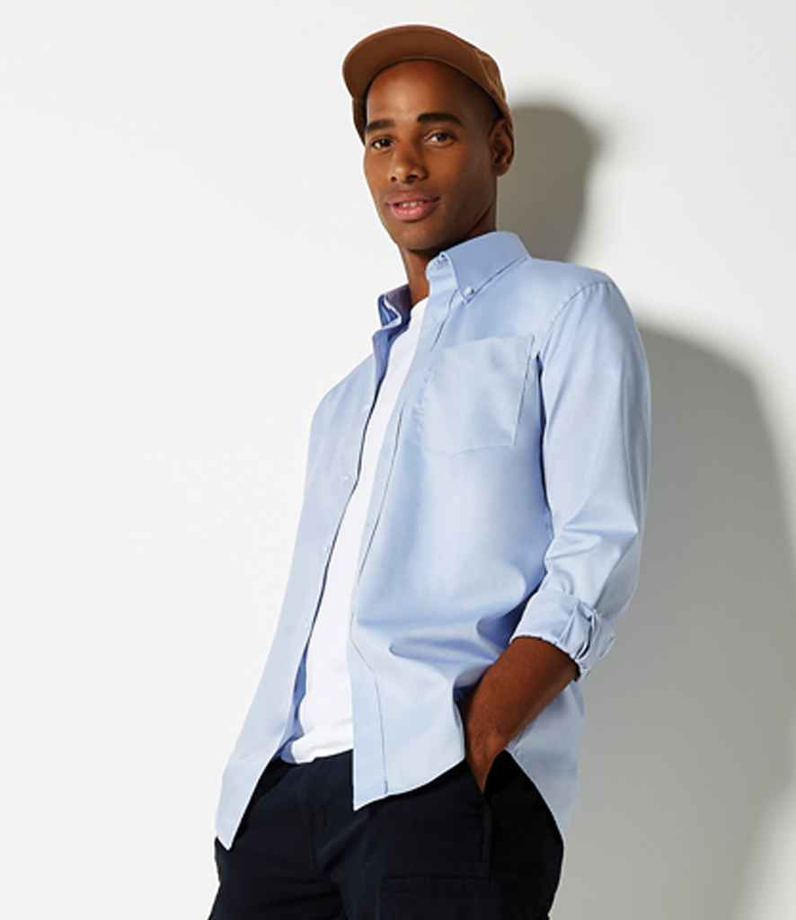 Thumbnail: Kustom Kit Premium Long Sleeve Classic Fit Oxford Shirt