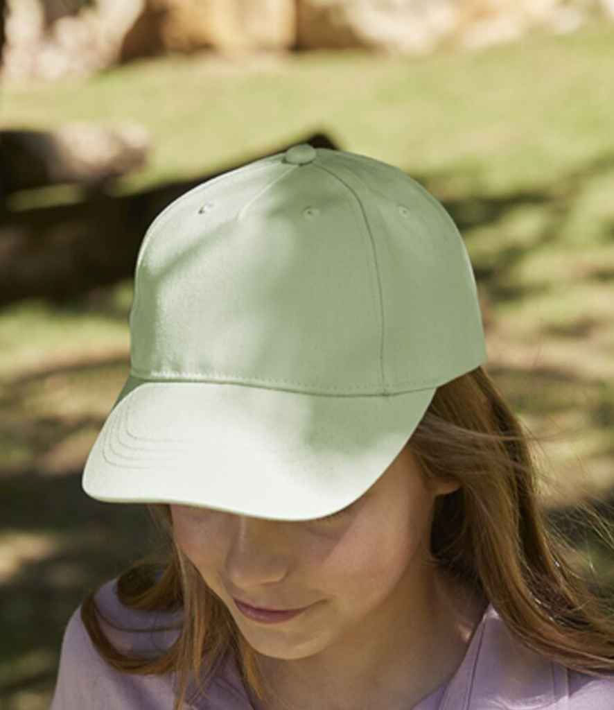Thumbnail: Beechfield Kids Organic Cotton 5 Panel Cap