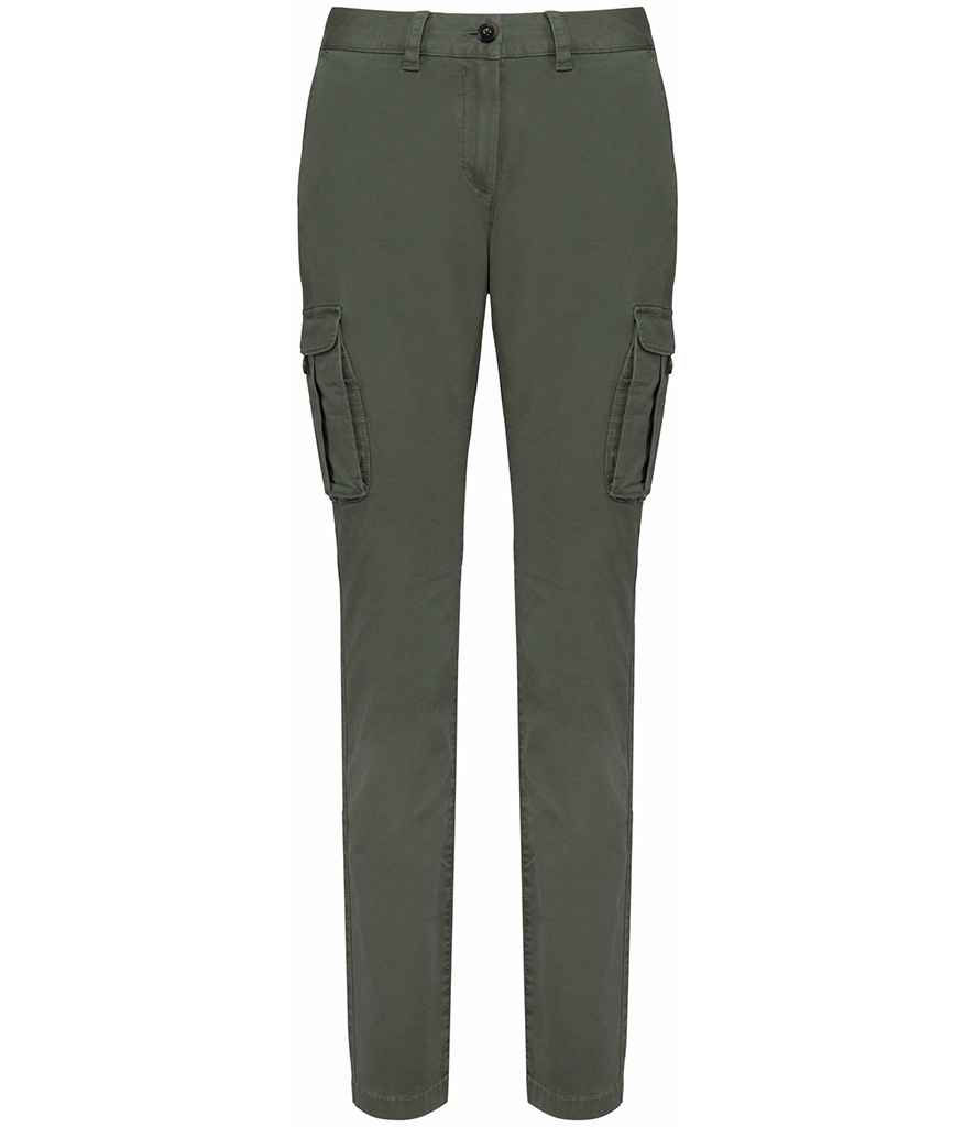 Thumbnail: Native Spirit Ladies Washed Cargo Trousers