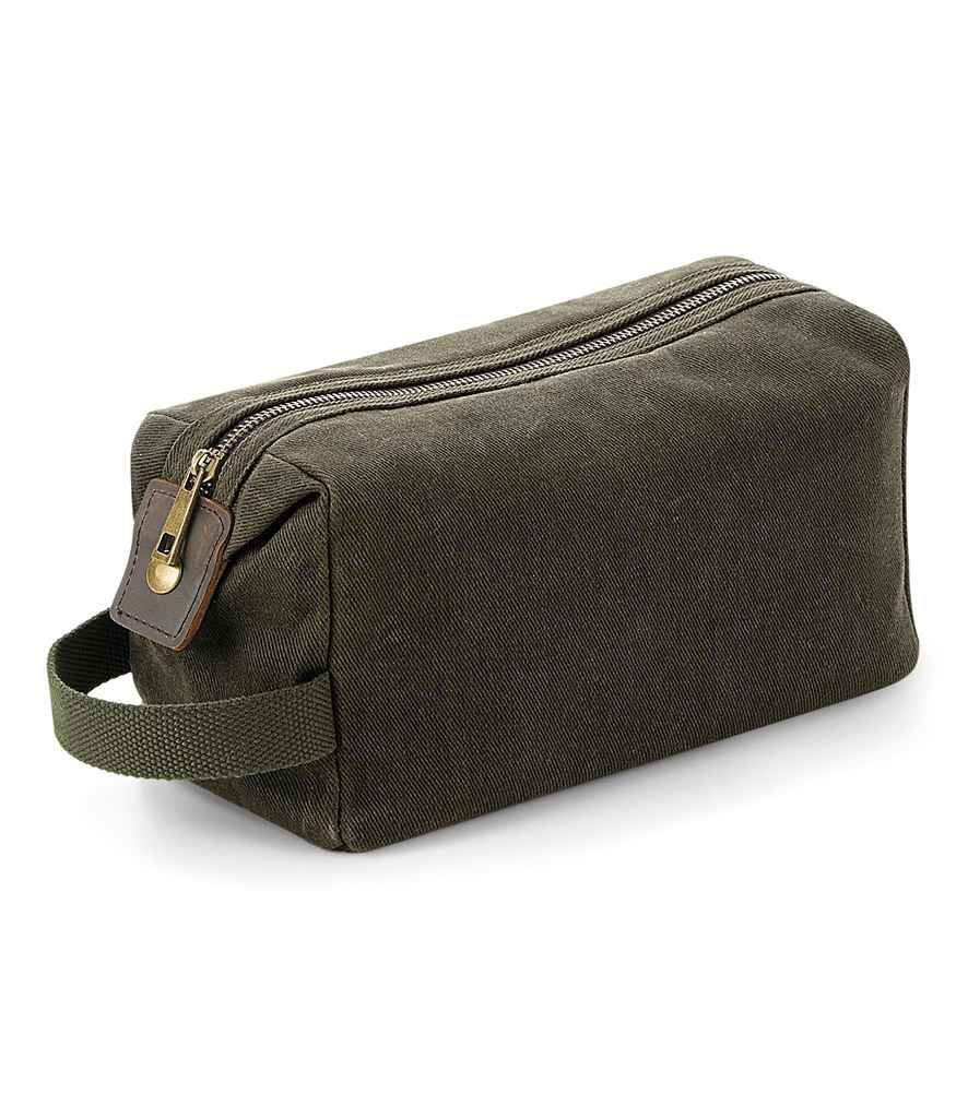 Thumbnail: Quadra Heritage Waxed Canvas Wash Bag