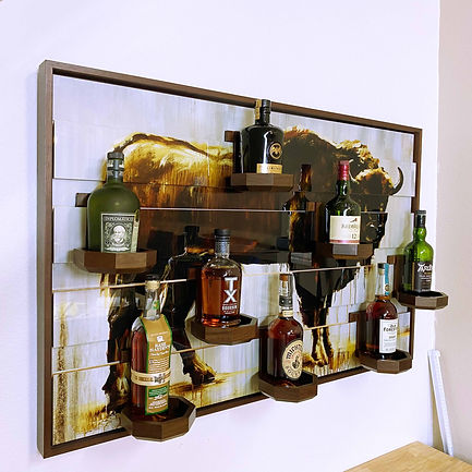 Bison Whiskey Display