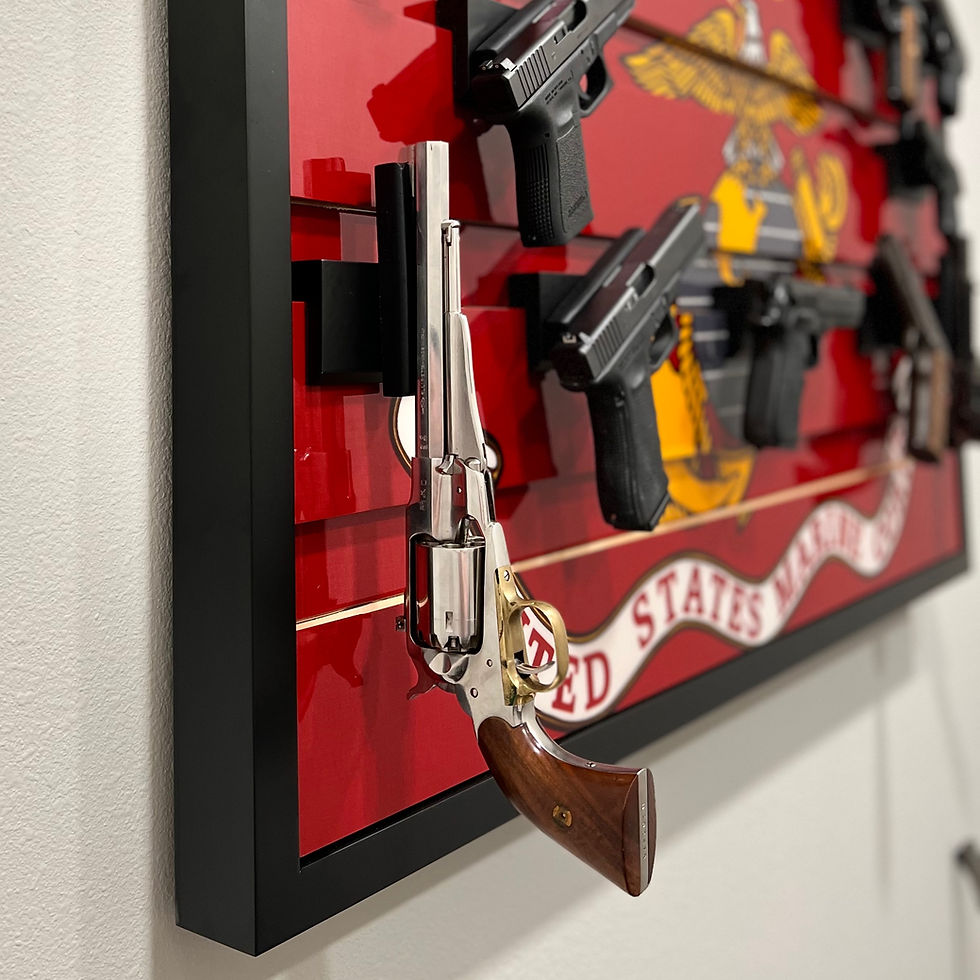 USMC Whiskey & Gun Display