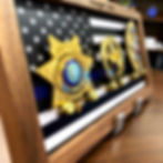 3 Badge Police Flag Display