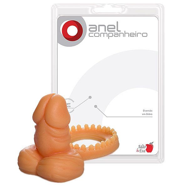 Anel com Mini Plug Pele