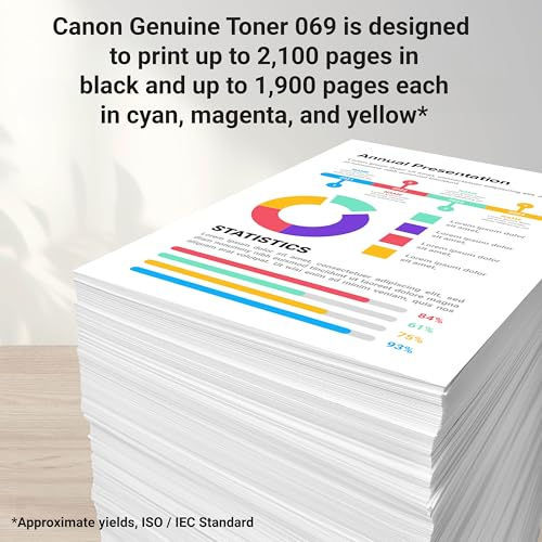 Canon Genuine 069 Yellow Toner Cartridge Compatible with - alternate product view