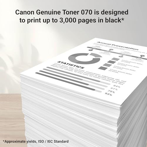 Canon Genuine 070 Black Toner Cartridge Compatible with - alternate product view