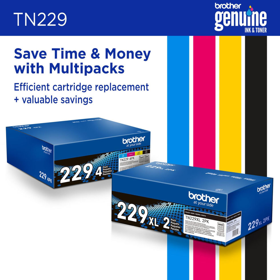 Brother Genuine TN229M Magenta Standard Yield Toner - installation and usage guide