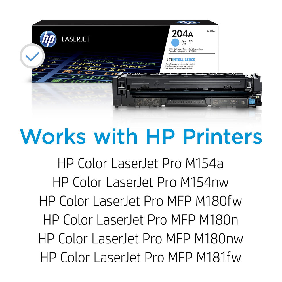 HP 204A Cyan Toner Cartridge - product packaging detail
