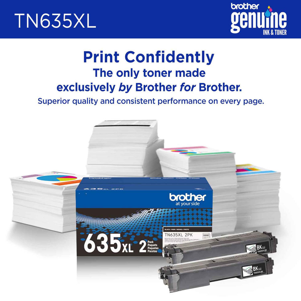 Brother Genuine Cartridge TN635XL High-Yield Black Toner - product features