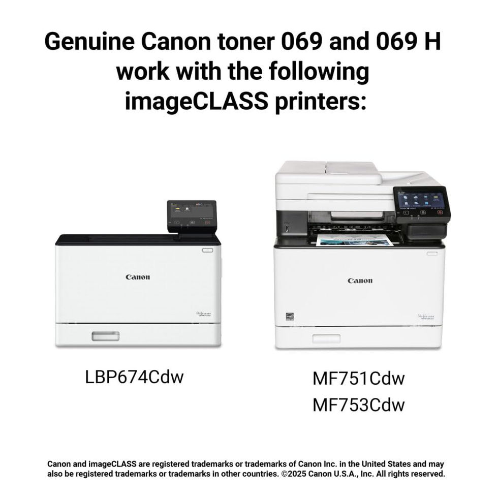 Canon 069 Toner Cartridge Set - 4 Pack (Black, Cyan - installation and usage guide