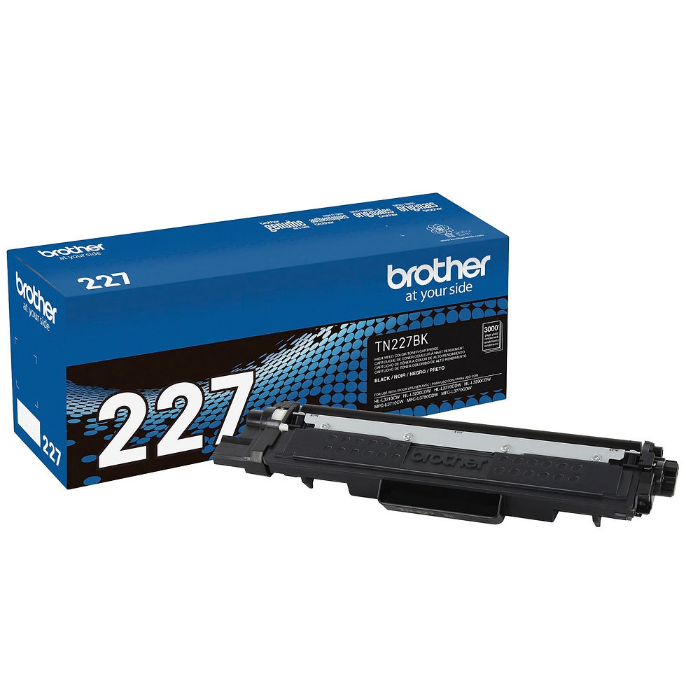 Brother Genuine TN227High Yield Toner Cartridge, TN227BK - product packaging detail