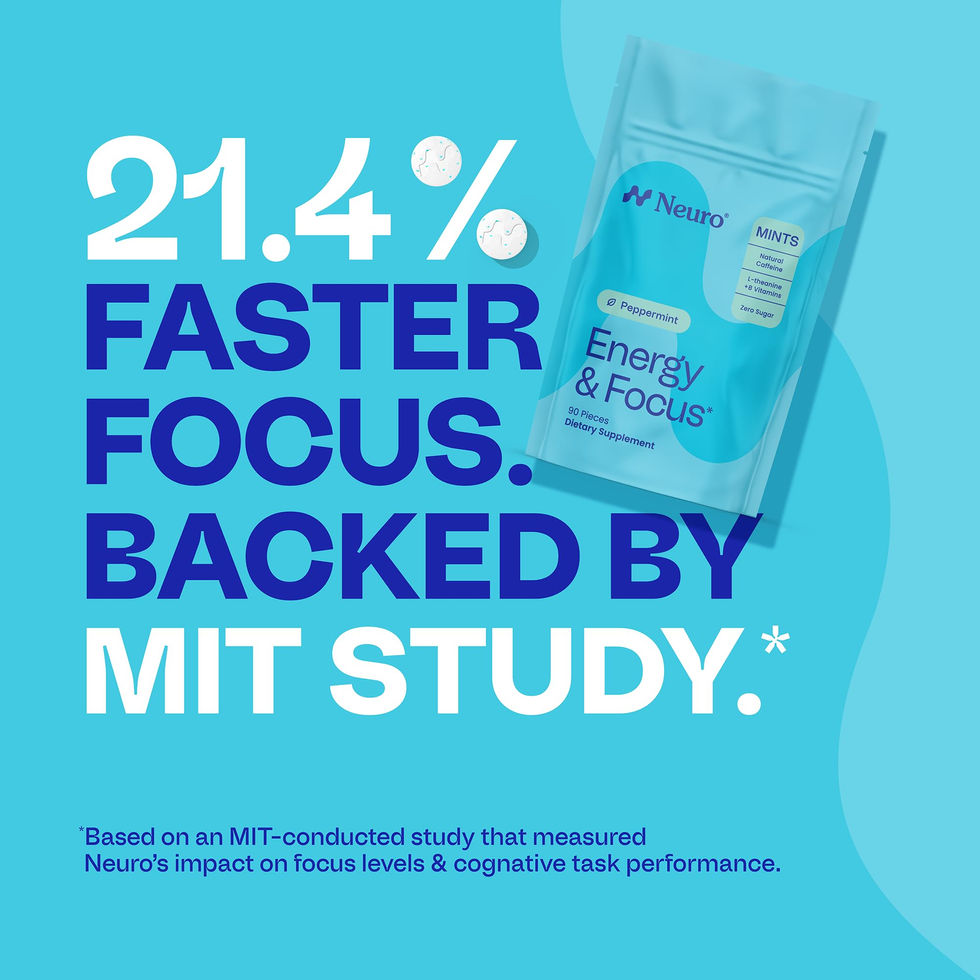 Neuro Energy Focus Mints Nutrition Facts Ingredients Sugar Free Breath Mints