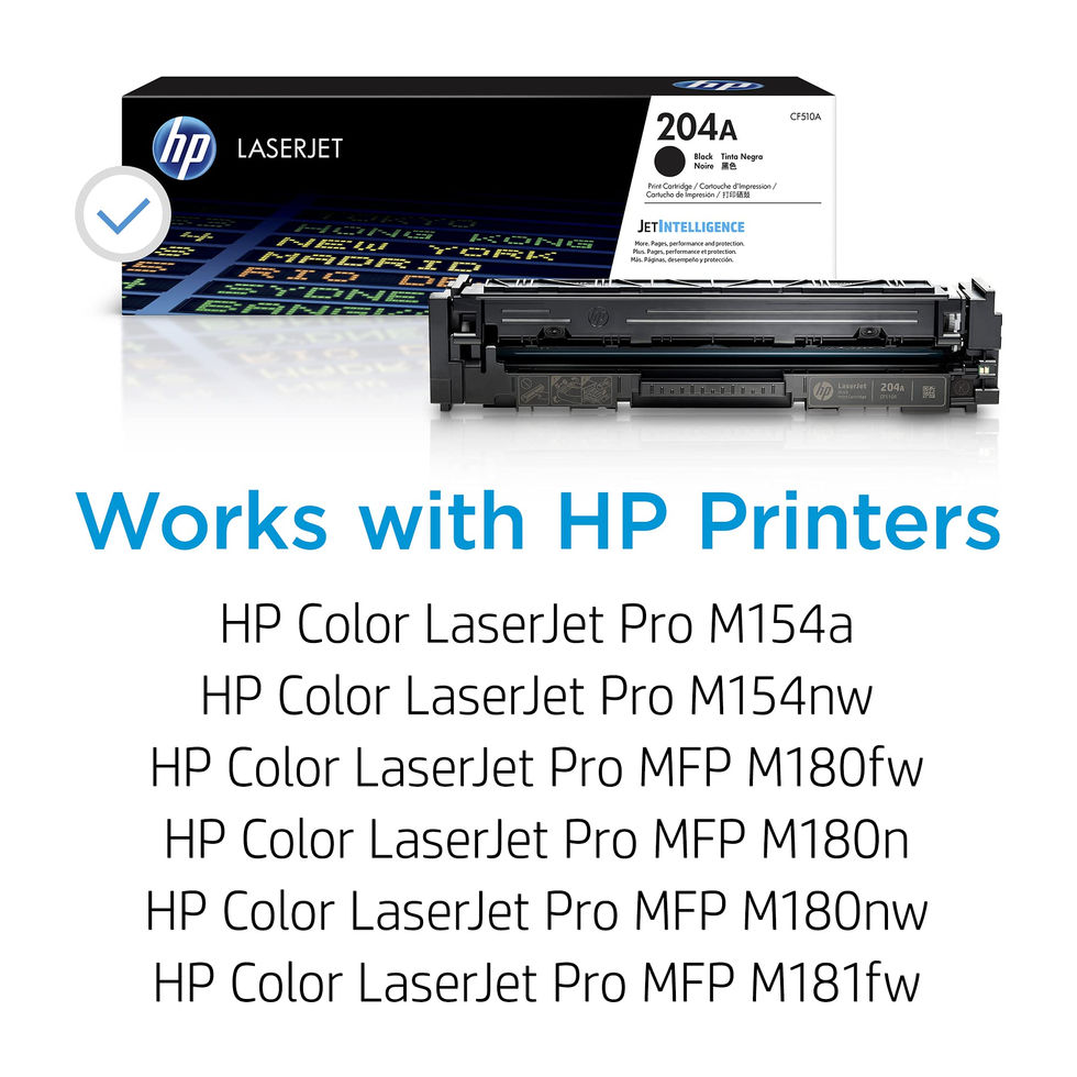 HP 204A Black Toner Cartridge - product packaging detail