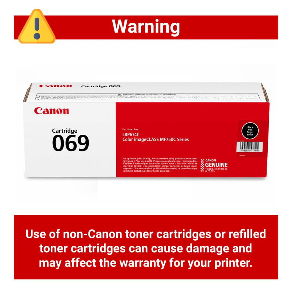 Canon 069 Toner Cartridge Set - 4 Pack (Black, Cyan - product features