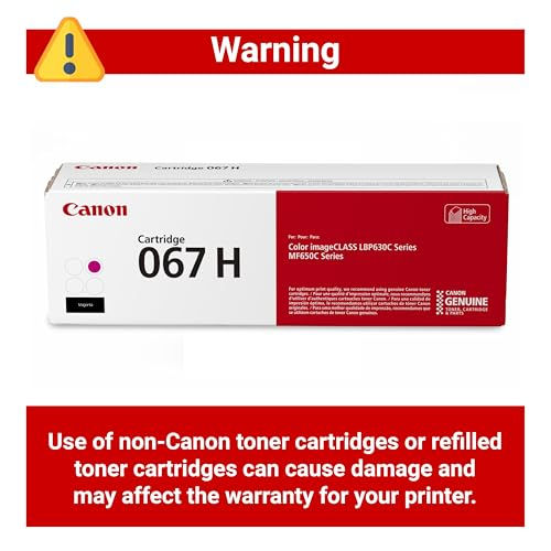 Canon Genuine 067 Magenta Toner Cartridge High Capacity - product features