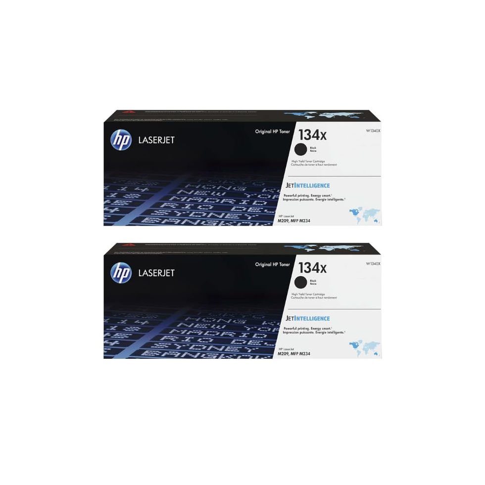 HP 134X (W1340XD1) Original Black Toner 2-Pack - main product image