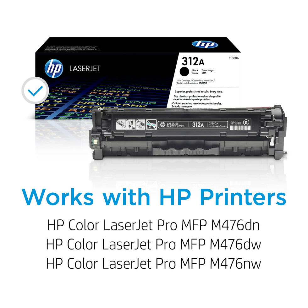 HP 312A Black Toner Cartridge - product packaging detail