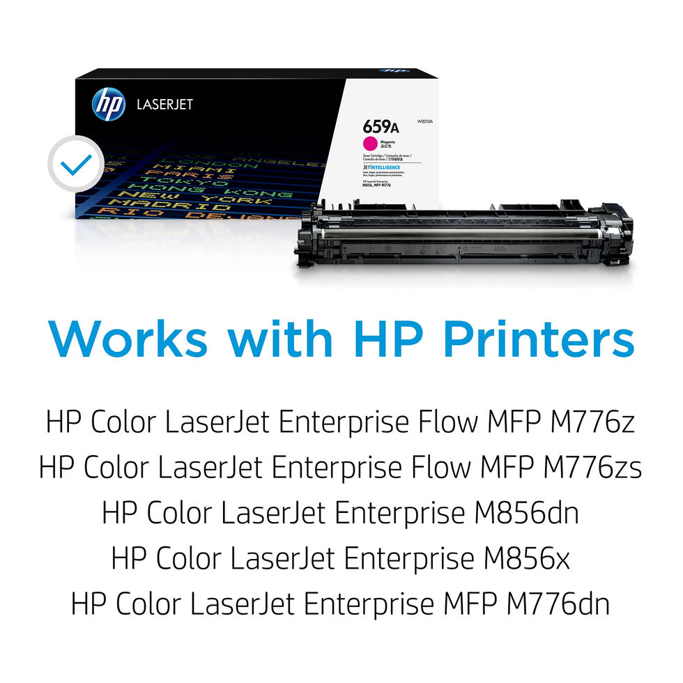 HP 659A Magenta Toner Cartridge - product packaging detail
