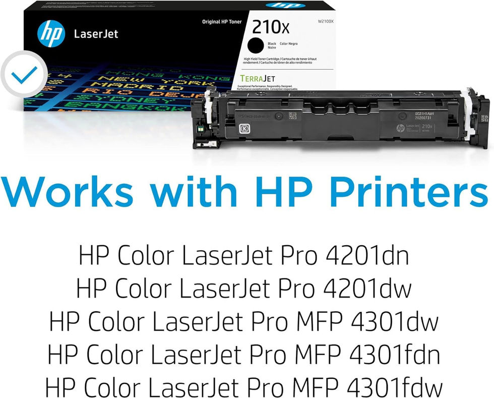 HP 210X (W2100XQ1) Original Toner CMYK 4-Pack - product packaging detail