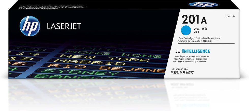 HP 201A Cyan Toner Cartridge - main product image