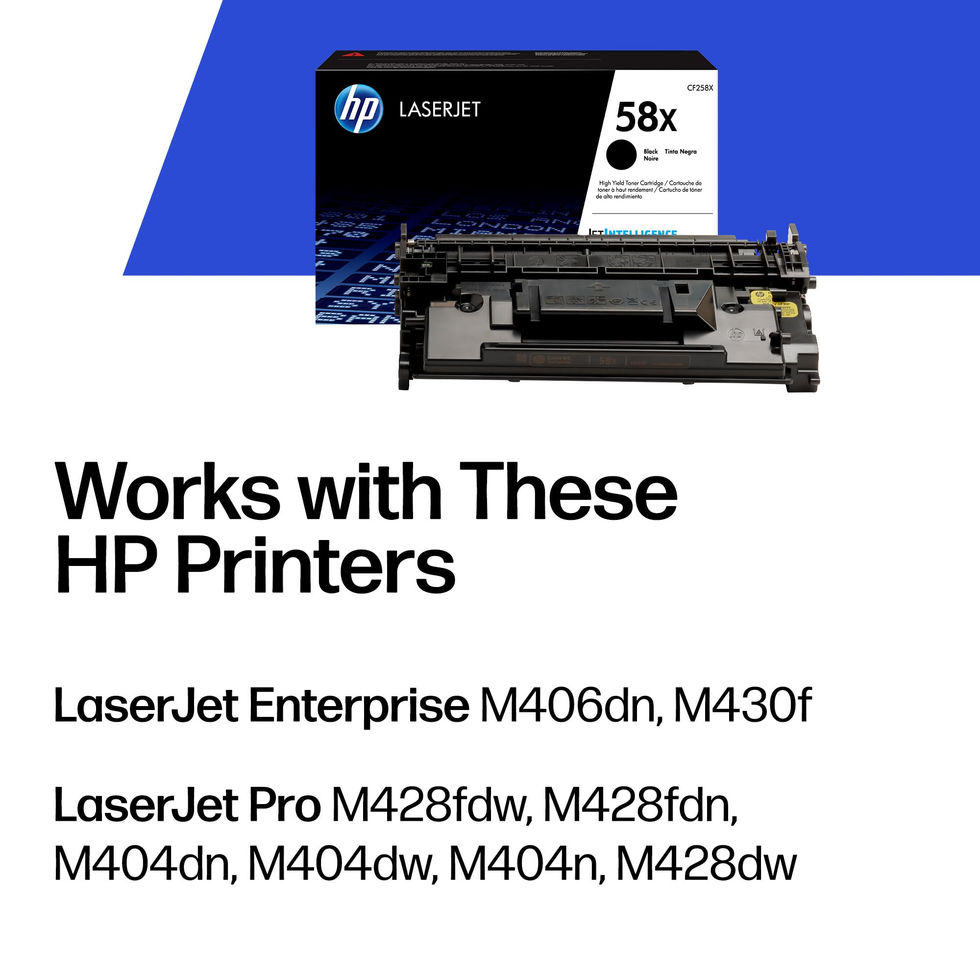 HP 58X Black Toner Cartridge - product packaging detail