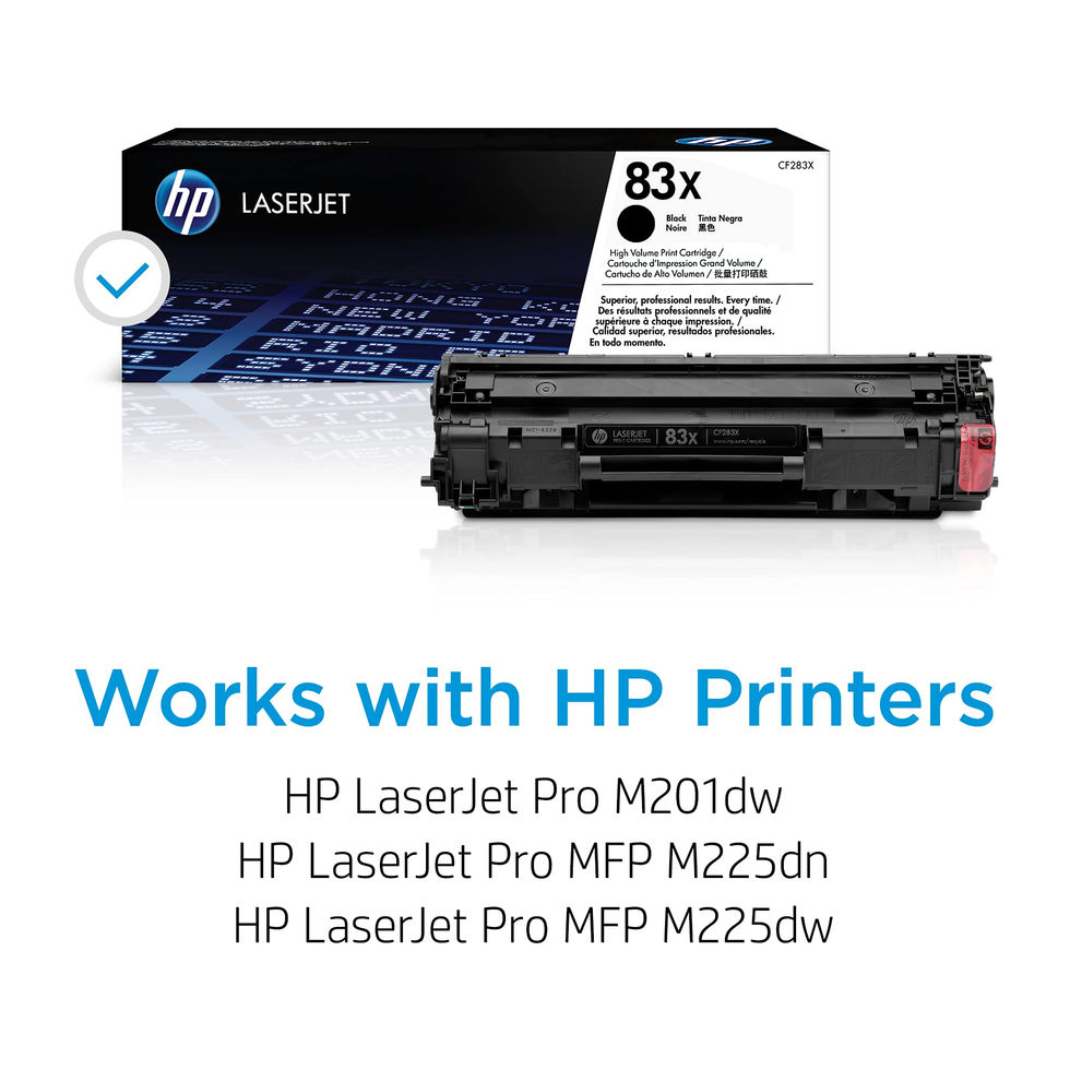 HP 83X Black High-Yield Toner Cartridge - product packaging detail