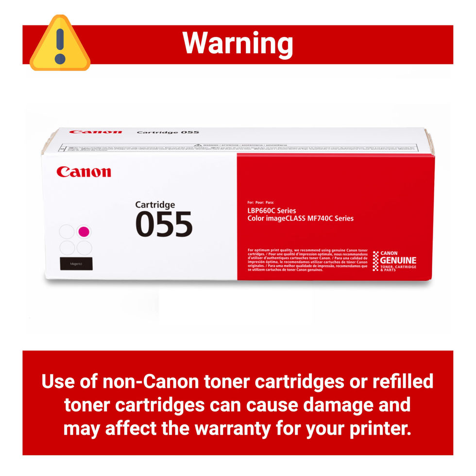 Canon Genuine 055 Magenta Toner Cartridge - product features