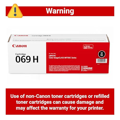Canon Genuine 069 Black Toner Cartridge High Capacity - product features