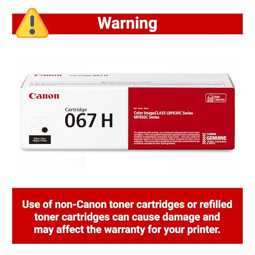 Canon Genuine 067 Black Toner Cartridge High Capacity - product features