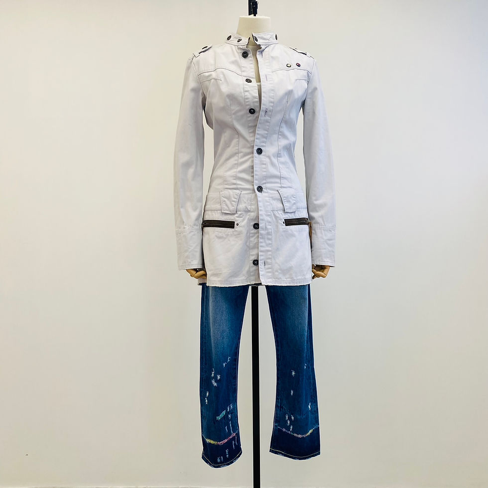 Thumbnail: Diesel Buttoned Shirt Jacket with Zip Pockets