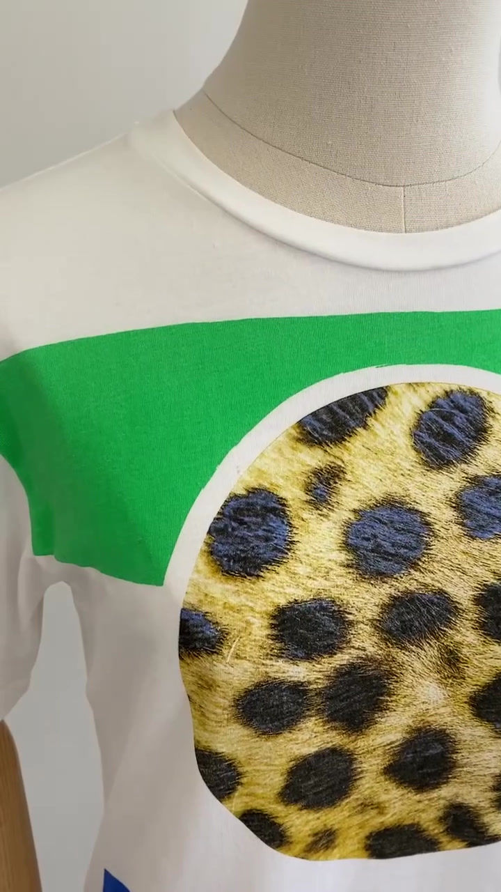 Thumbnail: Etre Cecile Circled Leopard Print Tunic Tee