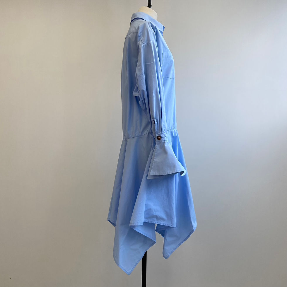 Thumbnail: EDIT Ruffle Hem and Cuffs Shirt Dress