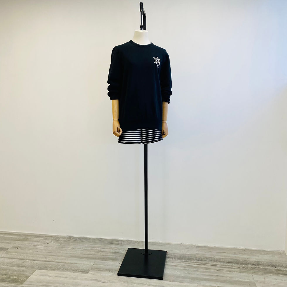 Thumbnail: Club Monaco Fitted Cotton Striped Shorts